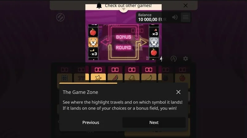 Lion Zama Fruits Bonus Spins - zbieranie symbolov Scatter a spustenie špeciálneho režimu